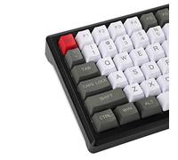 YMDK 96 84 ANSI ISO Keyset OEM Profilo Spessa PBT Keycap Set per Cherry MX Tastiera Meccanica YMD96 RS96 KBD75 YMD75 FC980M (Bianco Grigio Rosso) (solo Keycap)