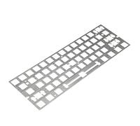 YMDK Alluminio Pennello Finitura ANSI Anodizzato Posizionamento Piastra Piastra Stabilizzatori Montati Piastra per GH60 PCB GK61 GK61x Hot Swap PCB