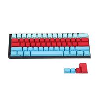 YMDK Blu Bianco Rosso Misto 104 87 61 Key Side Print Spessore PBT OEM Profilo Keycaps per MX Standard 104 TKL 61 Tastiera Meccanica (61 Blu Rosso) (solo Keycap)
