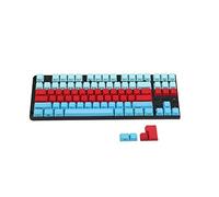 YMDK Blue White Red Mixed 104 87 61 Key Side Print Thick PBT OEM Profile Keycaps per MX Standard 104 TKL 61 tastiera meccanica (solo keycap) (87 blu rosso)