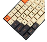 YMDK Carbon Dye Sub ZDA PBT Keycap simile a XDA per MX Keyboard 104 87 61 Melody 96 KBD75 ID80 GK64 68 (solo keycap) (carbonio)