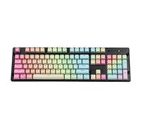 YMDK Doppio colpo 104 tinto PBT Shine Through Keyset OEM Profile Keycap Set per Cherry MX Switch Tastiera Meccanica 104 87 61, Rainbow (solo Keycap)