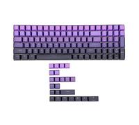 YMDK Double Shot 122 tinti PBT Shine Through OEM Profile Keycap Backlit Keycaps per interruttori MX Tastiera meccanica 108 87 96 84 68 61 (solo Keycap) (viola gradiente 122 tasti)