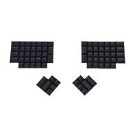 YMDK DSA Profile PBT Black Blank Keycap Set per tastiera Ergo Ergodox Planck Preonic Lily 58 (solo keycap) (nero vuoto)