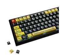 YMDK Elf Baby Theme Keycaps 124 tasti Side-lit Top Print Five Side Dye Sub PBT Cherry Profile Keycap Custom per 61/68/84/87/98/104/108 MX Tastiera Meccanica