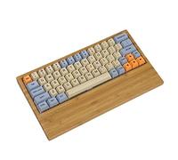 YMDK GH60 Custodia in legno di bambù poggiapolsi 2 in 1 per il 60% Mini tastiera meccanica da gioco compatibile Pok3r DZ60 YD60MQ XD64