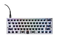 YMDK GK61 Pro RGB QMK VIA Guarnizione cablata Manopola sostituibile a caldo 60% Completamente programmabile Kit Tastiera NKRO Supporto Split Space