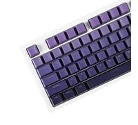 YMDK Keycaps sfumati Blacklit Spessi Keycap PBT, Shine Through OEM Profile, Set di 134 tasti Cherry Profile Dye Sub, Stile minimalista Custom Key Cap per tastiere meccaniche MX