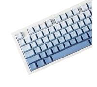 YMDK Keycaps sfumati Blacklit Spessi Keycap PBT, Shine Through OEM Profile, Set di 134 tasti Cherry Profile Dye Sub, Stile minimalista Custom Key Cap per tastiere meccaniche MX