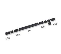 YMDK PBT Double Shot Shine Through ANSI ISO OEM Profile Pudding Keycap adatto per tastiera meccanica MX (fondo nero Razer)