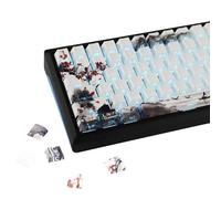 YMDK Plum Blossom Tema Paesaggio 135 tasti PBT Keycaps Dye Sub Custom Keycap Double Shot Side-lit Shine Through Cherry Profilo per MX Tastiera Meccanica