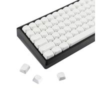 YMDK Pure White MOA Profile Keycap 129 Key Style Semplice PBT Dye Sublimazione Keycaps personalizzati per 61/68/84/87/98/104/108 MX Tastiera Meccanica