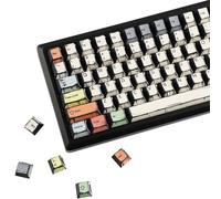 YMDK Retro Canvas Manga Theme Keycaps Anime Comic Set completo 141 tasti creativi interessanti fatti in casa keycap personalizzati PBT Dye Sub Cherry Profile Tappi chiave per tastiera meccanica MX