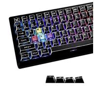 YMDK Set completo di 128 tasti a tema manga disegnati a mano a colori retrò Sidelit Anime Comic Set completo di 128 tasti creativi interessanti fatti in casa keycap personalizzati PBT Dye Sub Cherry