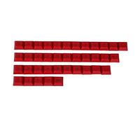 YMDK Top Print DSA 37 Key Keycap Keyset 1.4mm PBT per MX Switch Tastiera Meccanica (Rosso)