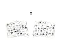 YMDK Wsofle_Lp Tastiera Wireless Split Basso Profilo 2.4Ghz 64 Tasti Ergonomica Hotswap 60% 3D PLA Vial All Key Programmabile Mini Kit Tastiera da Gioco Indipendente