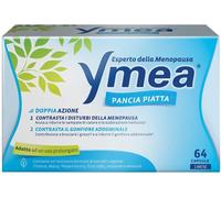 Ymea Pancia Piatta Integratore Alimentare Esperto della Menopausa, Contrastra il Gonfiore Addominale e i disturbi della Menopausa, 64 capsule