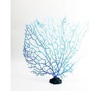 Ymhapp Ramo di corallo artificiale blu, decorazione per acquario, ornamento finto per acquari, paesaggio, ventaglio marino, ramo di corallo artificiale, decorazione per acquario