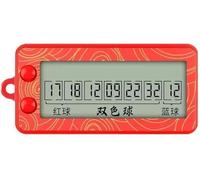 Ymhapp Red Fortune Lottery Machine Selettore di numeri elettronici Generatore di numeri casuali portatile Set di bingo Piccolo selettore di numeri portatile Macchina per la raccolta di numeri