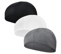 YMIFEEY 3Pcs Sottocasco Bici Moto Estivo Cotone Traspirante sotto Casco Estivo Cuffia Sottocasco Asciuga Velocemente Cappello da Ciclismo Uomo Donna per Moto Bici