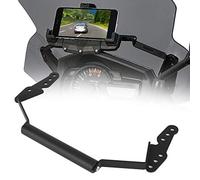 Ymiko Staffa di Navigazione per Moto Supporto per Telefono GPS Estensione per Prolunga Manubrio per Parabrezza Moto Fit for V-Strom DL650 DL1000 2014-2020
