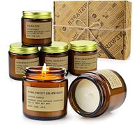 YMing Candele Profumate Regalo da 6, Set Candele Profumate per Donne,Cera di Soia Naturale,per Anniversario Natale San Valentino Festa della Mamma Yoga, Decorazione,Durata Fino a 120 Ore(4OZ)