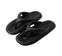 YMKJZLBD infradito Donne Uomini Flip Flops Soglia Morbida Sandali Da Spiaggia Pantofole Estive Scarpe Casual Eva Luce Scivoli Coppie Antiscivolo-nero-44-45(suggerire 43-44)