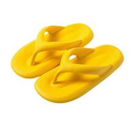YMKJZLBD infradito Donne Uomini Flip Flops Soglia Morbida Sandali Da Spiaggia Pantofole Estive Scarpe Casual Eva Luce Scivoli Coppie Antiscivolo-giallo-44-45(suggerire 43-44)