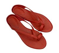 YMKJZLBD infradito Fashion Round Toe Ladies Basso Tallone Pantofole Scarpe Da Donna Slide Sandali Femminili Flip Flip-rosso-39 (us-7 5) Lunghezza Del Piede 9 65 "