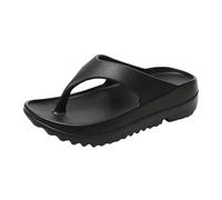 YMKJZLBD infradito Flip Flops Estivi Per Le Donne Suole Spesse Sandali Da Spiaggia Comfort Morbide All'aperto Eva Pantofole Lafy Home Slides-nero-43-44