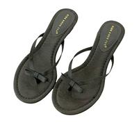 YMKJZLBD infradito Flip Sandali Da Donna Con Tacco Tamponieri-nero-35 (us-5 5) Lunghezza Del Piede 8,86 "
