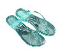 YMKJZLBD Infradito Summer Beach Flip Girl Spacchi di Pantofole Trasparenti Colore Femminile Flip-Flops Slide-Verde-CN 36