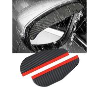 YMNBFCX Parapioggia Specchietti,per Hummer H3 2008-2024 Specchietto Retrovisore Auto, Sopracciglia Fibra Carbonio, Specchio Rain Visor Smoke Guard