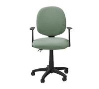 Ymnilian Copri Sedia Da Ufficio, Fodera Sedia Ufficio 2Pcs/Set Jacquard Office Chair Covers Split Design Computer Slipcover Elastic Cover For Gaming Room(A6 Green)