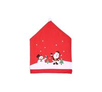 Ymnilian Coprisedie Natalizie, Coprisedia Con Schienale 1/2/4/6 pezzi di decorazione for sedia di Babbo Natale, ornamento da tavolo for la casa, regalo di Natale Navidad Noel(1PC)