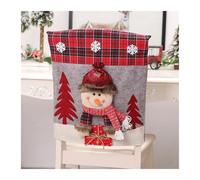 Ymnilian Coprisedie Natalizie, Coprisedia Con Schienale 1 pezzo di fodera for sedia natalizia 3D for tavolo da pranzo, decorazione for feste di Natale e Capodanno(2)
