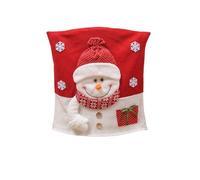 Ymnilian Coprisedie Natalizie, Coprisedia Con Schienale Coprisedie natalizie, Babbo Natale, peluche 3D, set da pranzo, tavolo, sgabello, decorazioni for la casa festive(B)