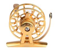 Ymnilian Mulinello da Pesca a Mosca Mulinello L'Oro/Argento Fly Spool 45g volano Diametro 55 Millimetri(HI45R-Gold)