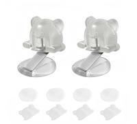Ymoryiyi Set di 2 fermaporta magnetici, autoadesivi, senza fori, design trasparente con nastro adesivo 3M, fermaporta per casa, ufficio e molto altro ancora