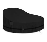 YMPPMKN Copertura Isola Prendisole da Giardino Tessuto Oxford 600D Resistente con Fibbie, Impermeabile, Antivento, Resistente ai Raggi UV Coperture Isola Prendisole Round (230 * 90cm,Schwarz)