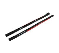YMQXWZDR Minigonne Laterali Auto per Audi S3 Sedan 2013-2023,Alettoni Laterali Splitter Pannello Diffusore Rocker Pannello Esterno Lato Carrozzeria Kit Accessori,A2-Black Red