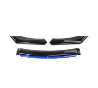 YMQXWZDR Splitter Spoiler Paraurti Anteriore Auto per Renault 25 1984-1992,Labbro Anteriore Laterale Splitter Diffusore Canard Protector Kit Corpo Accessori,A3-Black Blue