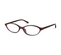 YMRFW Occhiali ovali blu con blocco della luce per le donne retrò anni '90 Cat Eye occhiali da vista per computer TV occhiali anti affaticamento degli occhi, Marrone, 1pack