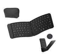 YMssCVKPg Tastiera da viaggio pieghevole con borsa compatibile con la tastiera portatile compatta divisa JOMAA. Tastiera wireless ricaricabile pieghevole