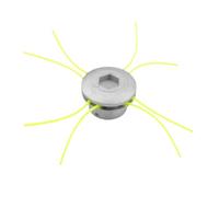 YMssCVKPg Testina per Filo di Taglio a 4 Linee Testina Universale in Alluminio Filettatura in Nylon Compatibile con Tosaerba Argento