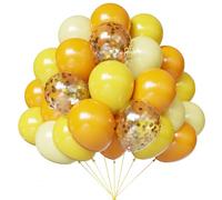 YMSZ Palloncini gialli, 67 palloncini da 30,5 cm, colore giallo chiaro e senape per compleanni, baby shower, decorazioni per feste a tema girasole