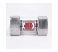 YMUGUEGH 1/4" 3/8" 1/2" 3/4" 1" BSPT Femmina in-Line 304 Indicatore di Flusso con Finestra e girante(1/4")