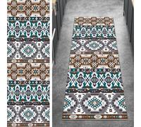 Ymural Tappeto runner boho per corridoio, multicolore, antiscivolo, 120 x 330 cm, lavabile, antiscivolo, lungo per cucina e camera da letto