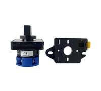 YMW26-20/1 DIN Mounted Rotary Knob Selector Multi Position 20A 1 Pole 4 Terminals Control Circuit LW26-20 Changeover Cam Switch(Off-ON DIN)