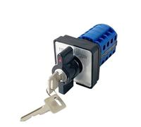 YMW26 LW26-20YS2/4 Interruttore a doppia alimentazione elettrica 20 A 4 poli 3 posizioni 110 V-OFF-220 V con commutatore a chiave, manopola rotante, interruttore a camme, 1 pezzo